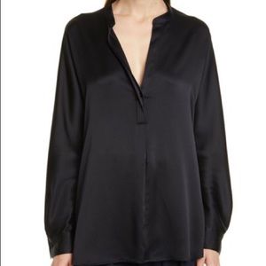 Vince Black Silk Blouse S2